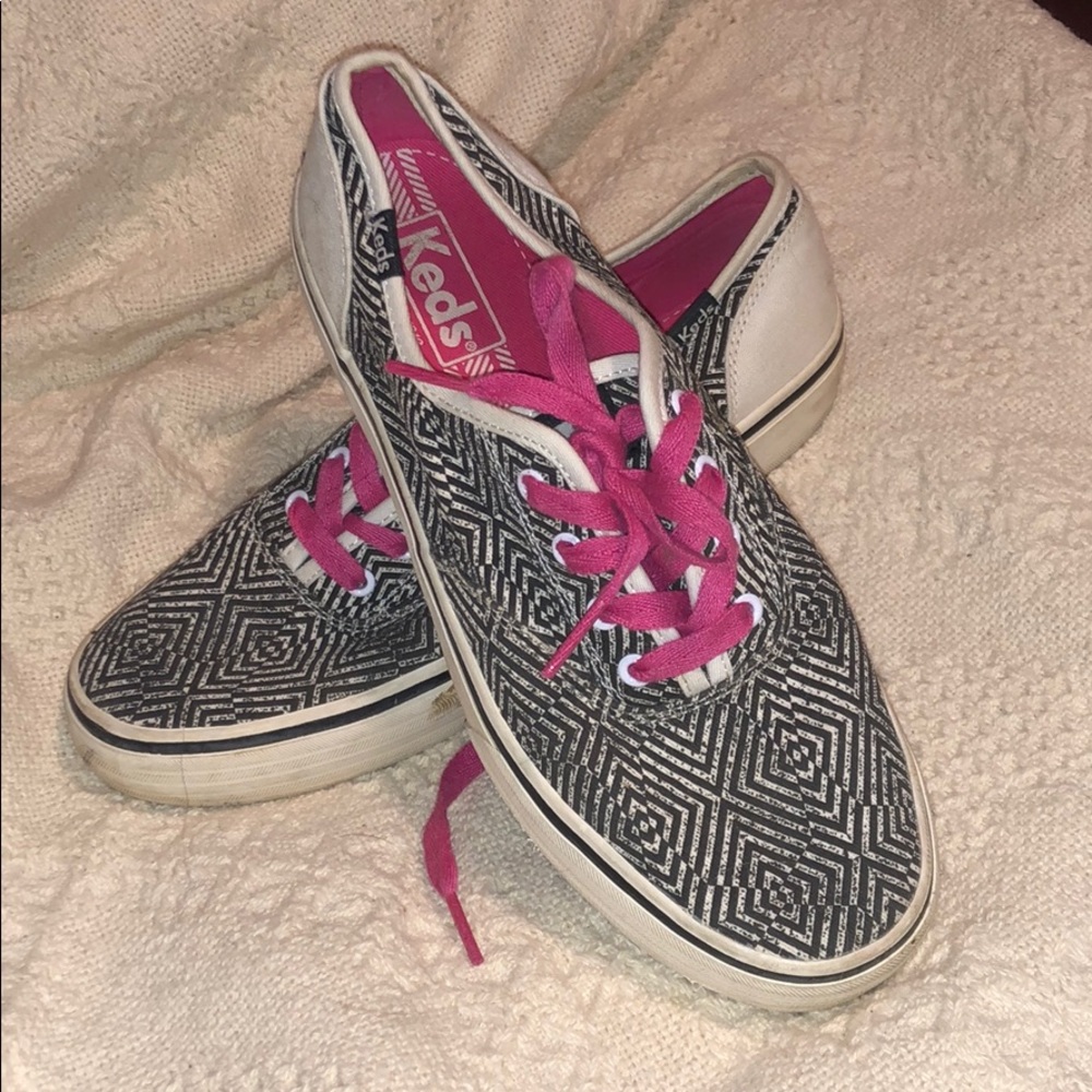 Black and White Keds Sneakers